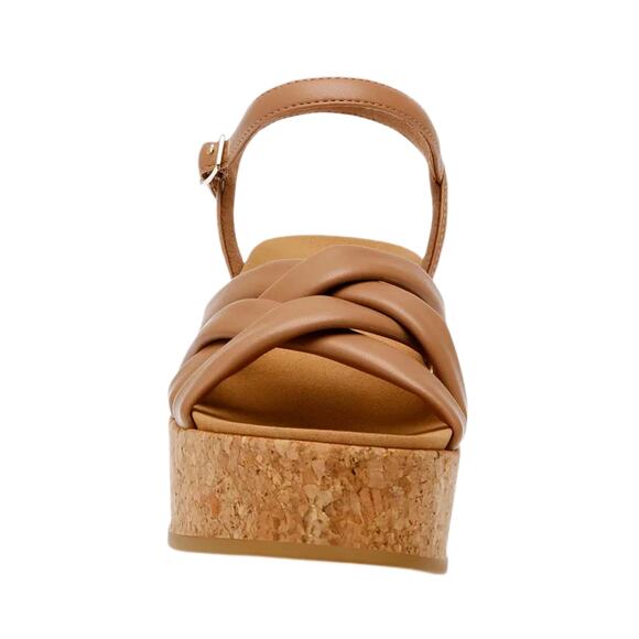 Anne Klein Tan Vinette Platform Wedge Sandals NEW Sz 9 - Picture 5 of 8